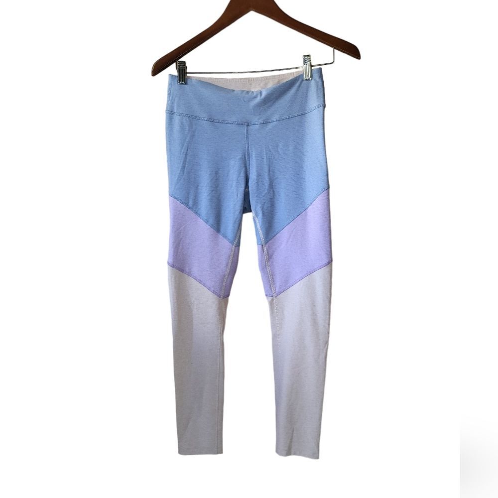 Outdoor Voices Spring Colorblock Tri Color Activewear Leggings Medium